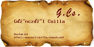 Gönczöl Csilla névjegykártya