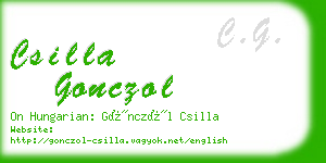 csilla gonczol business card
